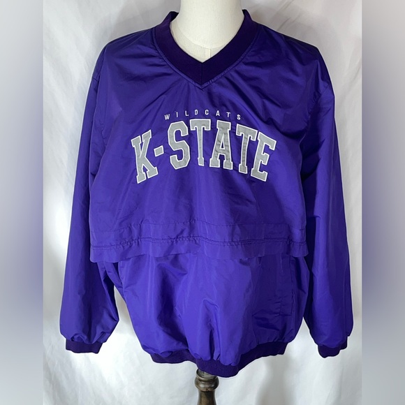 Franchise Club Other - Franchise Club Kansas State Wildcats Men’s Vintage Windbreaker Pullover 2XL